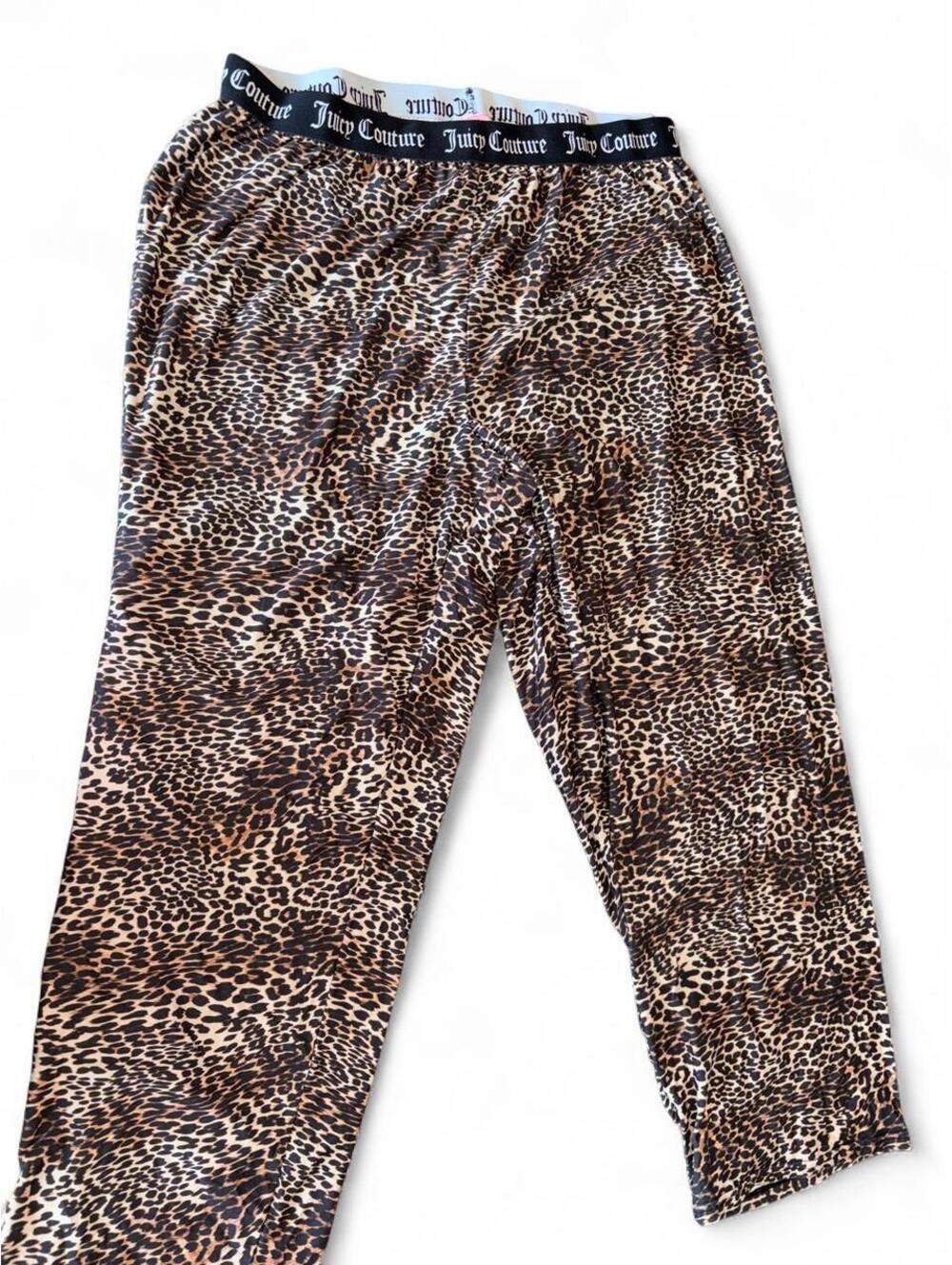 Juicy Couture leopard print pajama pants in XXL #juicy #leopard #y2k #lounge